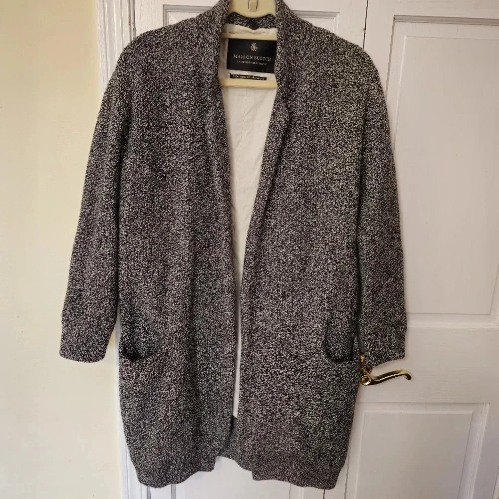 Maison Scotch wool blend cardigan blazer coat size 2
